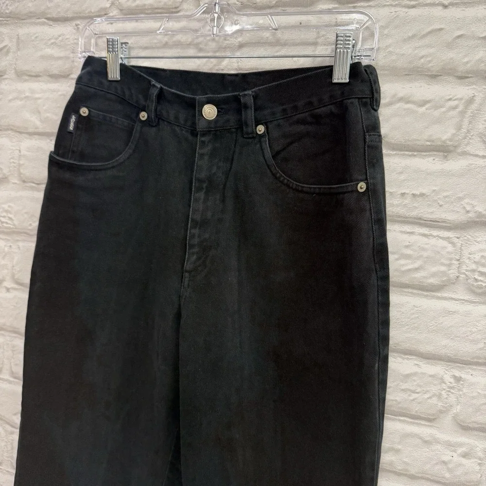 Lauren Ralph Lauren‎ Woman Black High Rise Straight Leg Boyfriend Jeans Sz 8 Y2K